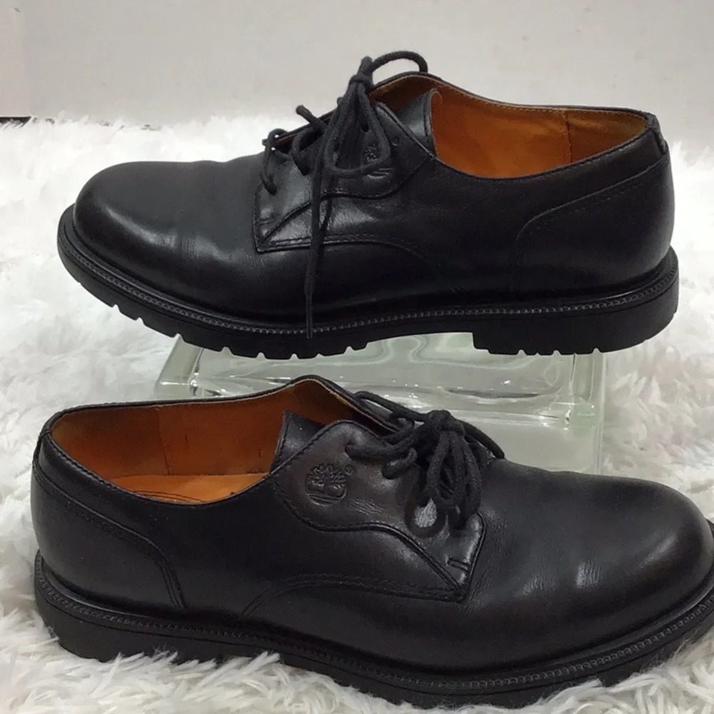Timberland black leather lace up Oxford shoes 8.5